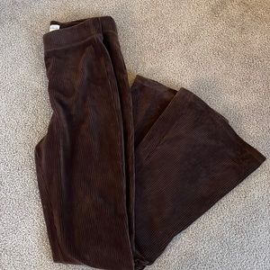 Aeropostale brown women’s flare leggings